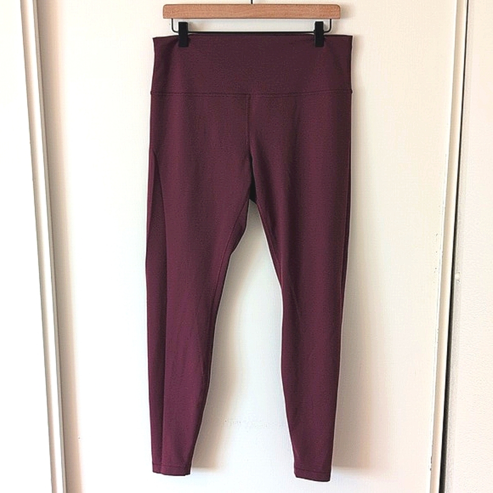lululemon athletica Burgundy Leggings 28 inseam